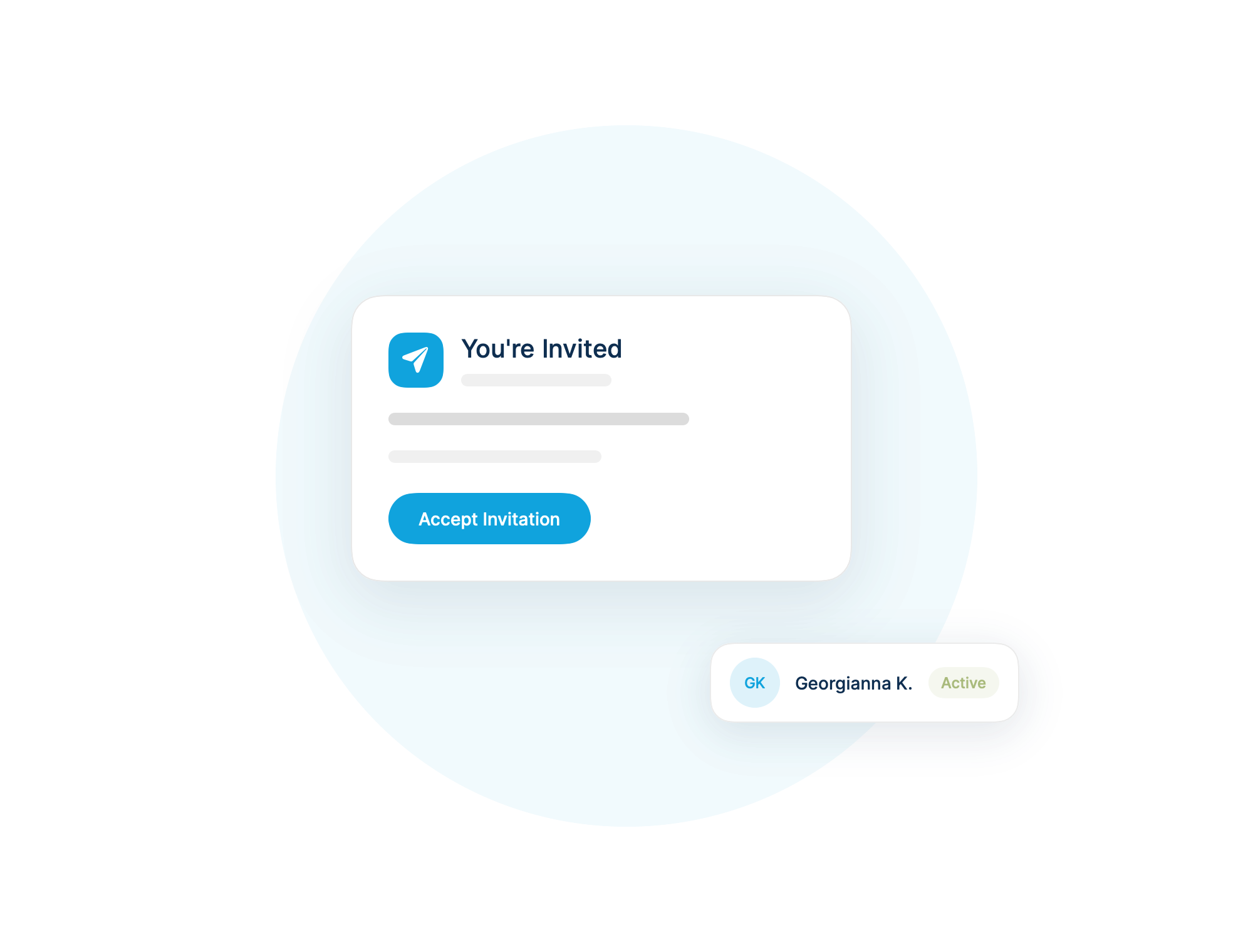 Users being provisioned along an invitation chain
