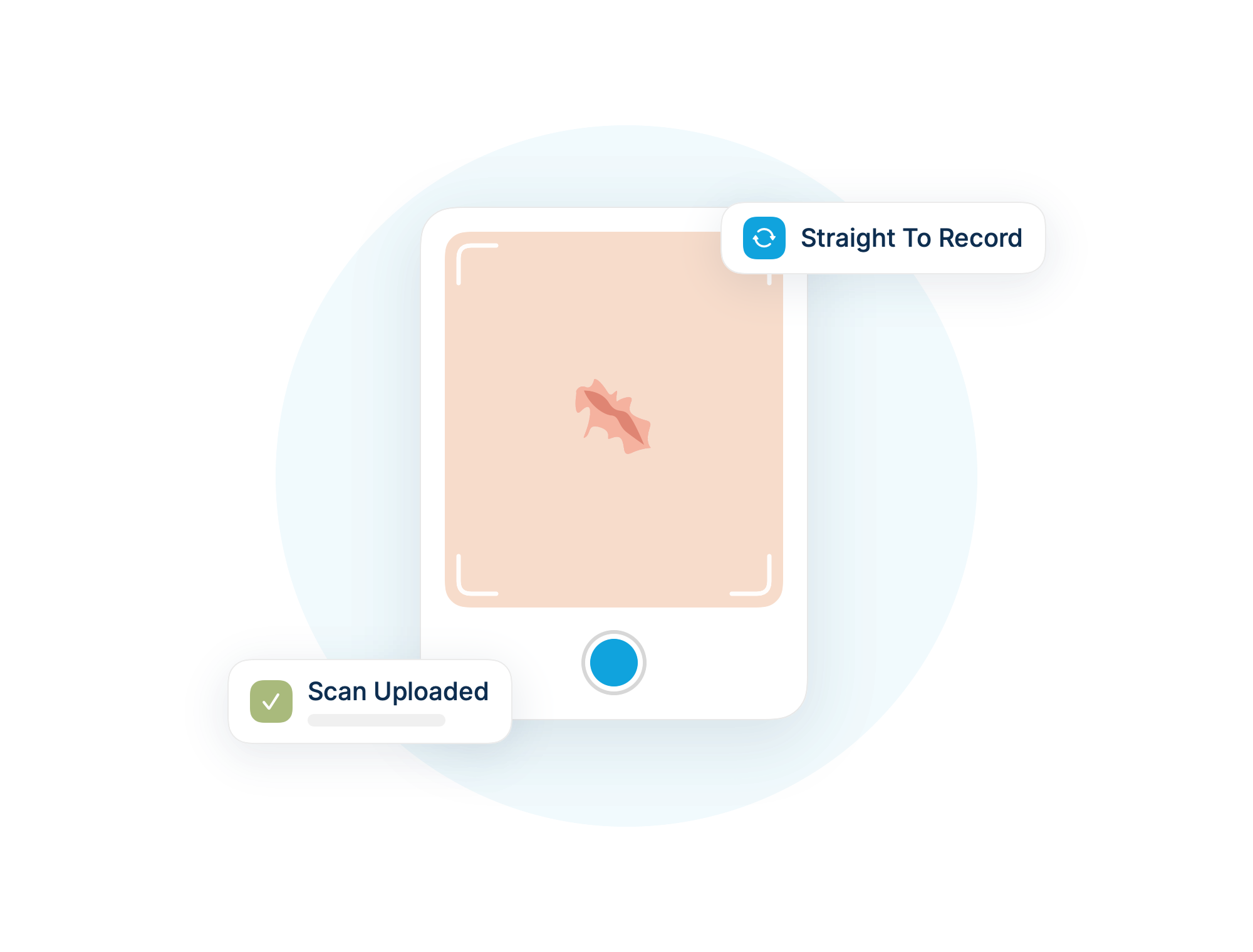 Capture terminal mid-scan syncing straight to the patient record
